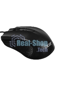Мышь проводная Acer OMW010 черный, 1200 dpi, USB, кнопки - 3