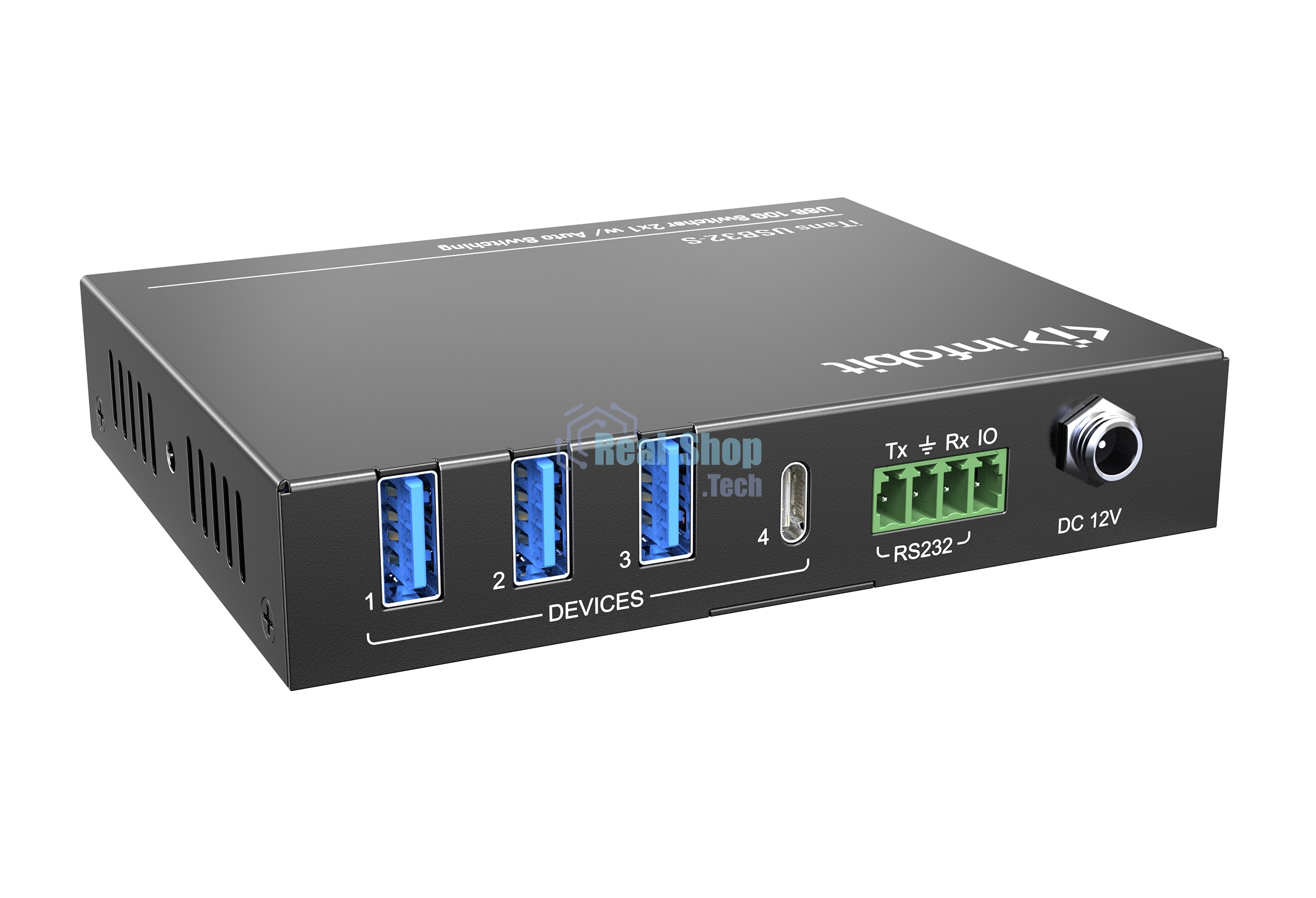 Коммутатор Infobit iTrans USB32-S USB 3.2 10 Гбит/с с автопереключением