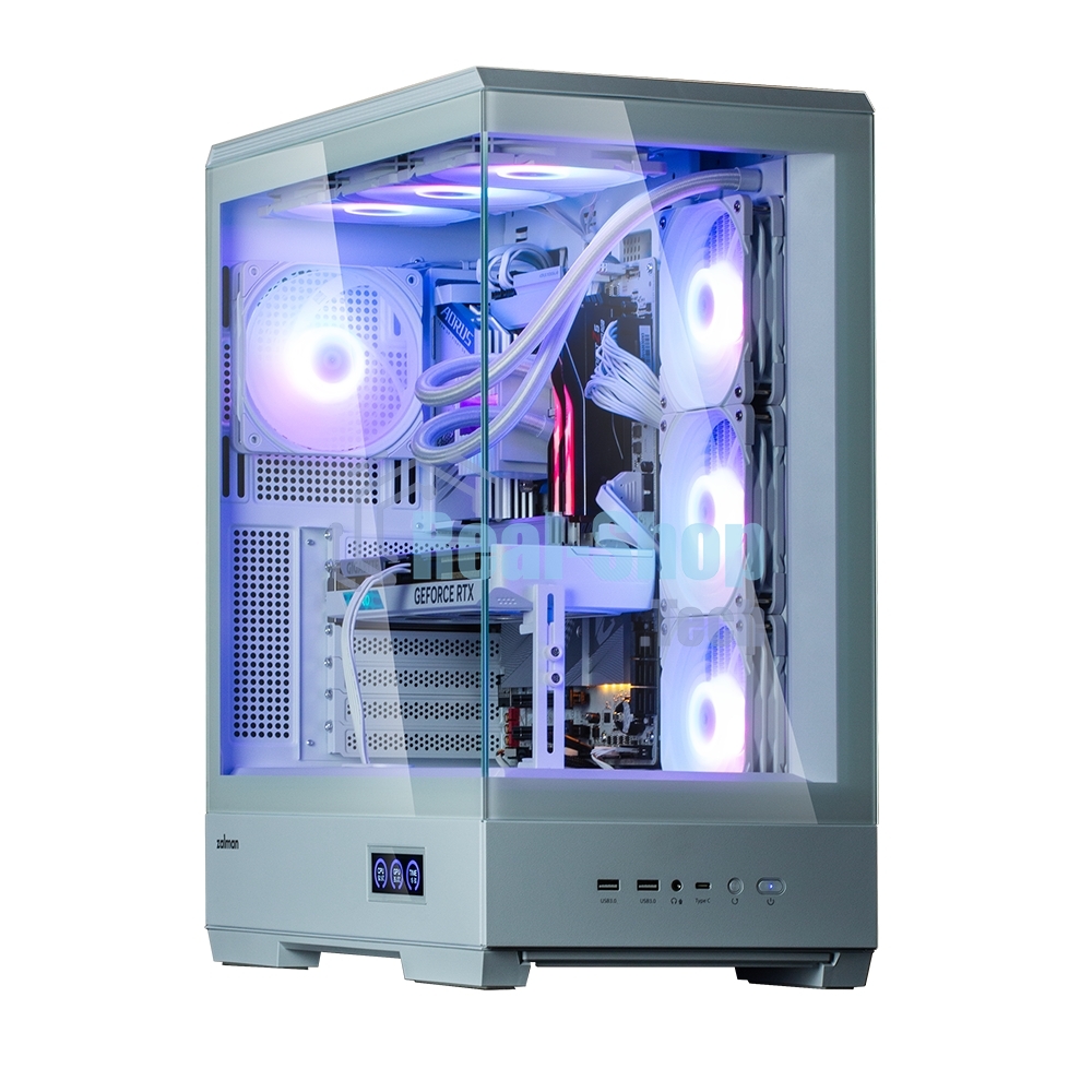 Компьютерный корпус ZALMAN P50 DS, ATX, WHITE, WINDOW, 2x3.5