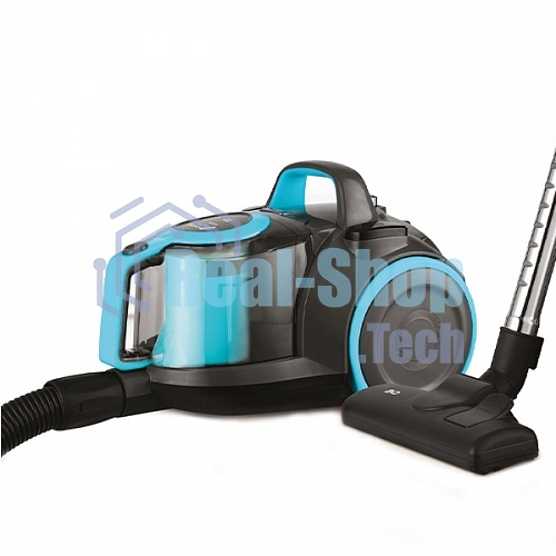 Пылесос BQ VC1810C черный/голубой, 380/1800 Вт, уборка сухая, пылесборник циклон, 2.5 л