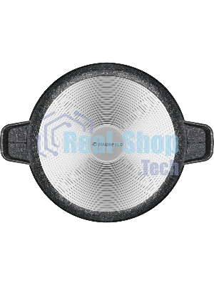 Кастрюля Maunfeld GRETA MF24GRTT01CR из литого алюминия со стеклянной крышкой, 24 см, 4 л