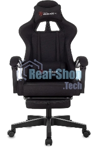 Кресло игровое Zombie Shadow черный Neo Black с подголов. крестов. пластик подст. для ног пластик черный