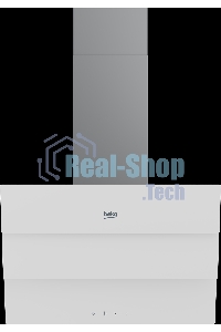 Вытяжка наклонная Beko BHCA69642WH серый, 60 см, 600 куб. м/ч, 69 дБ
