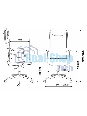 Кресло Бюрократ KB-9N/BLACK TW-01 TW-11 черный, сетка
