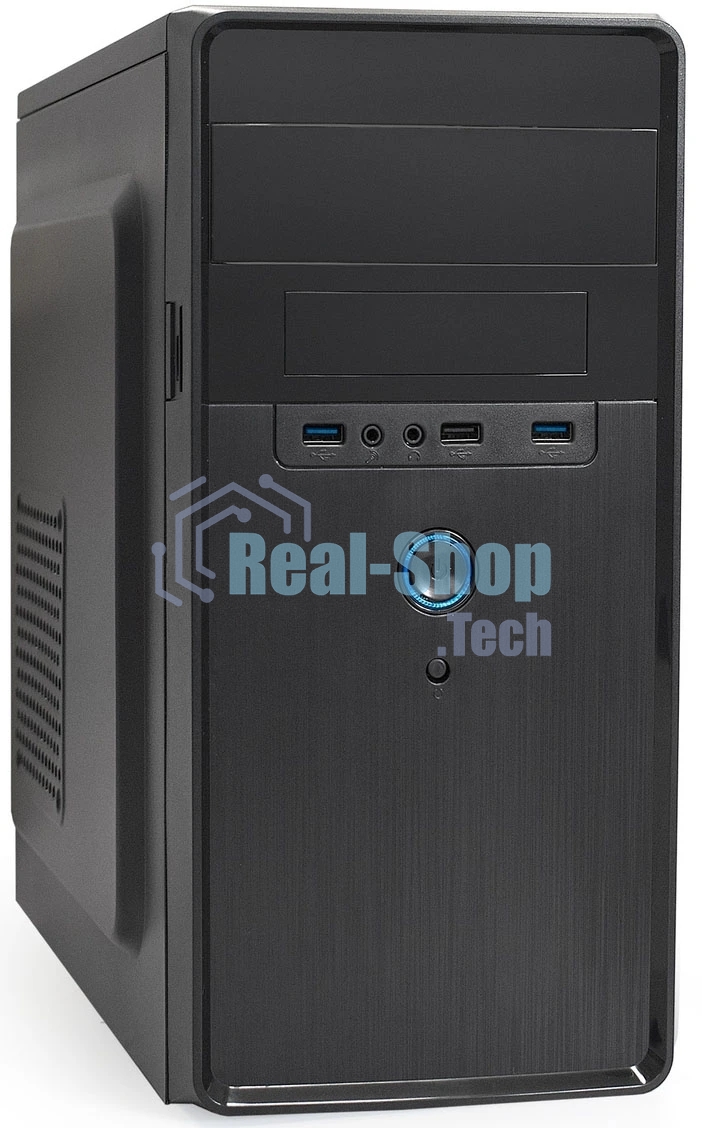 Компьютерный корпус Minitower ExeGate BA-309U2-UNS400 (mATX, БП UNS400 с вент. 12см, 1хUSB+2хUSB 3.0, HD аудио, черный)