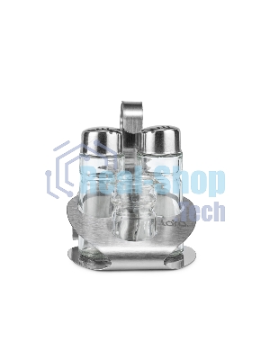 Набор для специй LARA LR08-02 4 предм: солонка, перечница х40 мл, подставка для зубочисток, салфетница