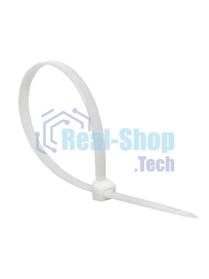 Хомут кабельный 7.2х300 нейл. бел. (уп.100 шт) EKF plc-c-7.2x300