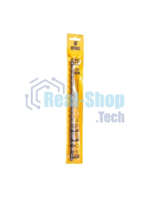 Бур по бетону Denzel двойная спираль, Cobalt W-tip, 12x260 мм, SDS PLUS