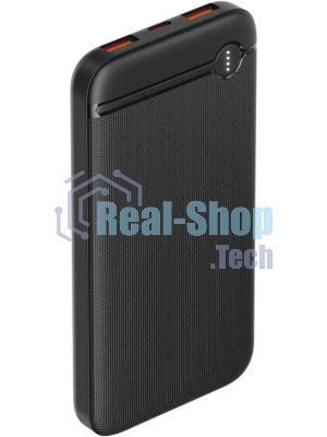 Портативный аккумулятор OLMIO P-10, 10000mAh, 20W, QuickCharge3.0/PowerDelivery, черный