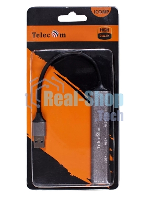 Переходник USB 3.0 -->USB3.0+3 USB2.0, Aluminum Shell, 0.2м Telecom TA308U