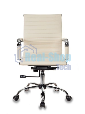 Кресло Бюрократ CH-883-LOW/IVORY слоновая кость, экокожа