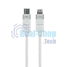 Дата-кабель MORE CHOICE (4620202555045) K87ia USB 3.0A PD 27W для Lightning ng 8-pin Type-C - 1м, белый