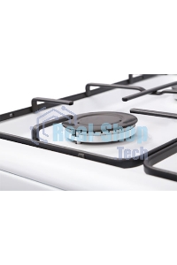 Плита комбинированная Renova SG6E TDW белый, газовых конфорок 4 шт, духовка 70 л, 60 см x 85 см x 60 см