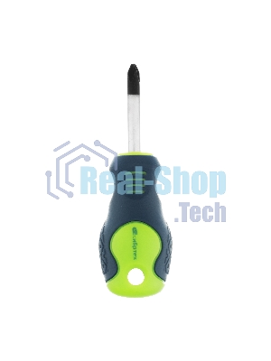 Отвертка Сибртех PH2 х 38 мм, CrV, двухкомпонентная рукоятка