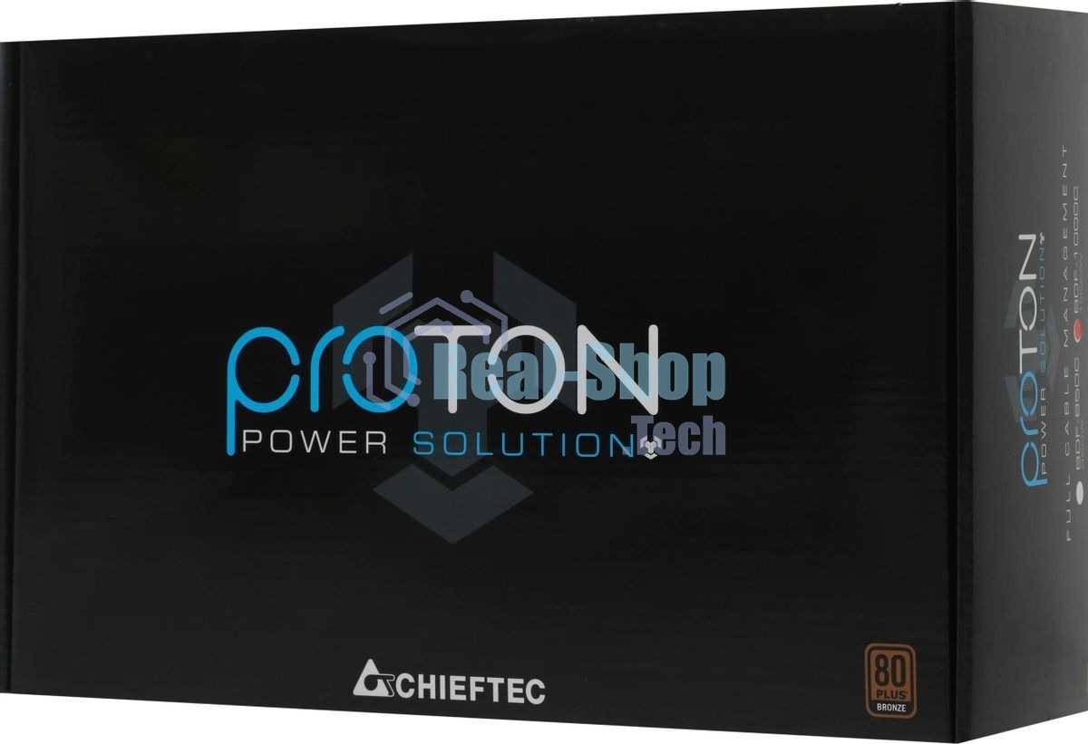 Блок питания Chieftec BDF-1000C, 1000Вт, 80 PLUS Bronze, 140мм, модульный, черный