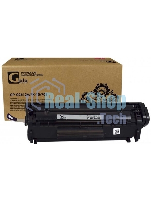 Картридж лазерный GalaPrint GP-Q2612A/703 черный (2000 стр) для HP LJ 1010/1012/1015/1018/1020/1022/3015/3020/3030/3050/3052/3055/M1005/M1005MFP/M1319/M1319MFP/Canon LBP 2900/3000