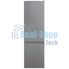 Холодильник Hotpoint HT 4200 S серебристый двухкамерный 247/78л морозилка снизу, No Frost