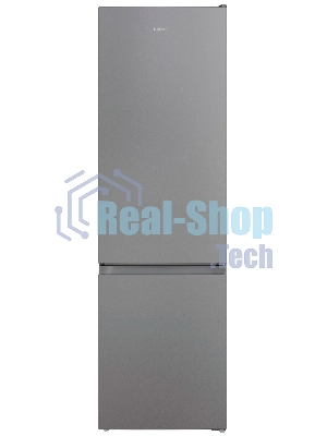 Холодильник Hotpoint HT 4200 S серебристый двухкамерный 247/78л морозилка снизу, No Frost