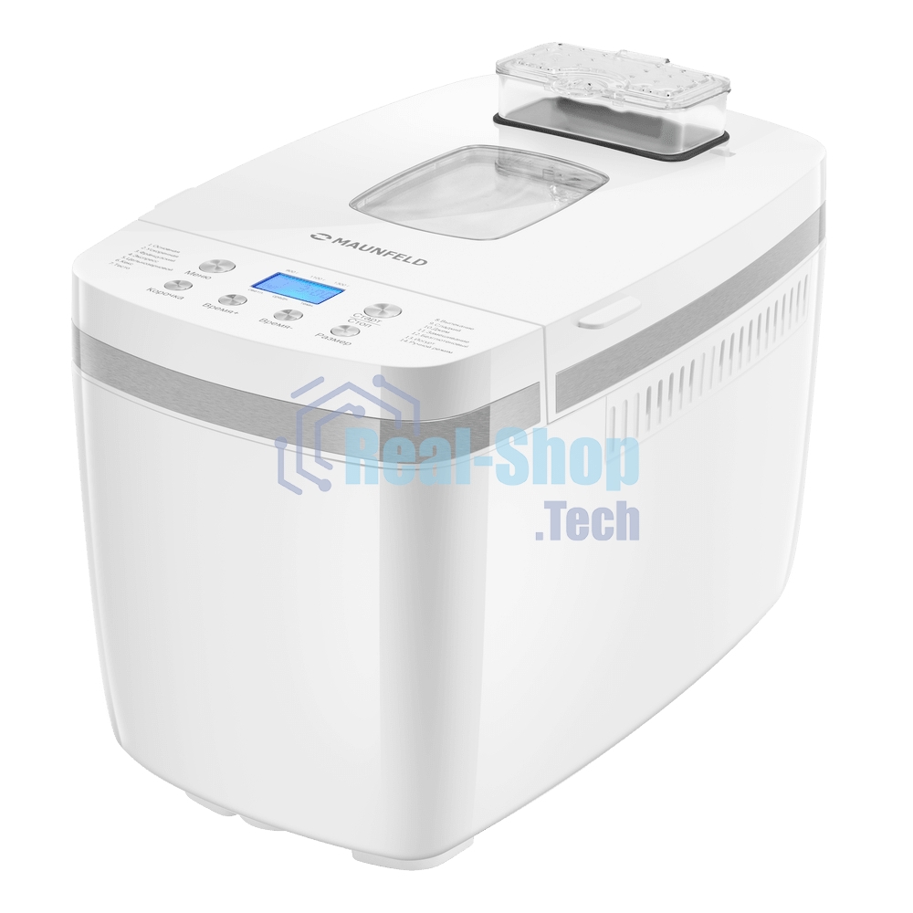 Хлебопечка Maunfeld MBM-1300DPW белый, 850 Вт, 14 программ