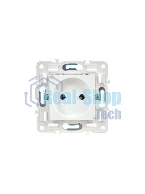 Розетка SKANDY 10А без заземл. без защ. шторок SK-R02W арктич. бел. IEK SK-R10-10-K01