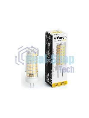 Лампа светодиодная Feron LB-434 9Вт 230В G4 теплый капсульная