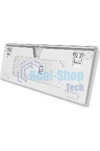 Клавиатура проводная+беспроводная MSI Forge GK600, USB, белый фиолетовый