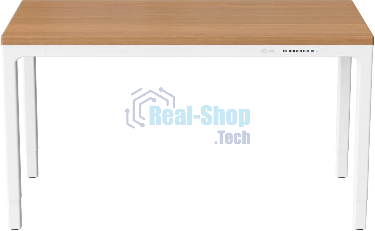 Стол компьютерный Cactus CS-ET-WWD столешница МДФ, белый дуб молочный каркас белый