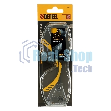 Очки защитные Denzel открытые, поликарбонатные, увеличенная прозрачная линза, регулируемые дужки