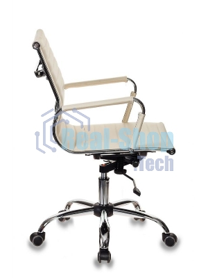 Кресло Бюрократ CH-883-LOW/IVORY слоновая кость, экокожа