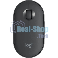 Мышь беспроводная Logitech Pebble M350 графитовый, 1000 dpi, радиоканал, Bluetooth, USB, кнопки - 3