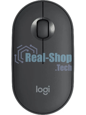 Мышь беспроводная Logitech Pebble M350 графитовый, 1000 dpi, радиоканал, Bluetooth, USB, кнопки - 3