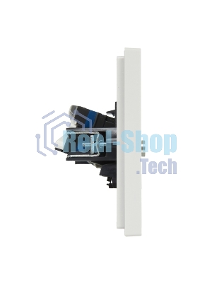 Розетка двойная TV+RJ45 кат.6 IEK FORTE&PIANO FP237 белый