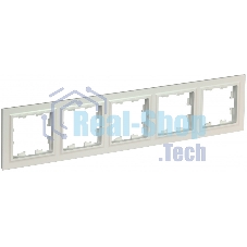 Рамка 5-местная IEK BRITE РУ-5-БрЖ (BR-M52-K36) жемчуг Рамка 5-местная IEK BRITE РУ-5-БрЖ (BR-M52-K36) жемчуг
