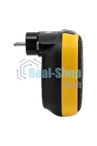 Тепловентилятор керамический Denzel DTFC-700 портативный, черный/желтый, 700 Вт, 10 м2, цифровой термостат