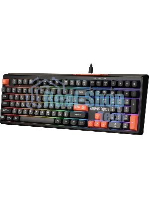 Клавиатура проводная игровая Defender Atomic Force GK-005 RU,чер/сер,108кн+FN,радуж,1.5м