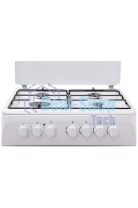 Плита комбинированная Renova SG6E TDW белый, газовых конфорок 4 шт, духовка 70 л, 60 см x 85 см x 60 см