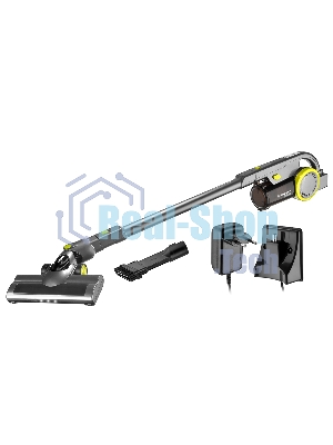 Пылесос вертикальный BRAYER BR4262 черный/желтый, питание от аккумулятора, 180 Вт, уборка сухая, пылесборник 1 л