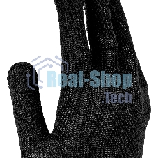 Перчатки трикотажные Сибртех х/б, 200 пар, ПВХ точка, 3 нити, 10 класс