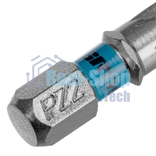Бита Gross PZ2х25мм, сталь S2, шестигр., 10 шт.