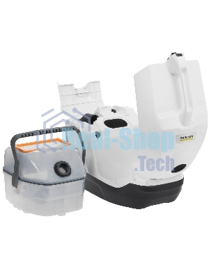 Пылесос Karcher DS 6 Plus белый/черный, 350/650 Вт, уборка влажная/сухая, пылесборник контейнер 2 л