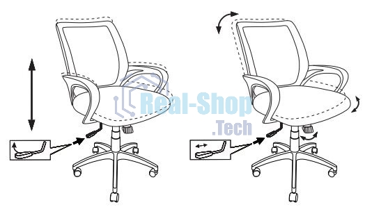 Кресло компьютерное Бюрократ CH-695N/SL/BLACK спинка сетка черный TW-01, сиденье черный TW-11, крестовина хром