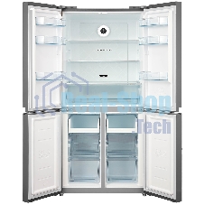 Холодильник Бирюса CD 466 I нержавеющая сталь трехкамерный инвертер 297/153 л морозилка снизу, No Frost, Side-by-Side