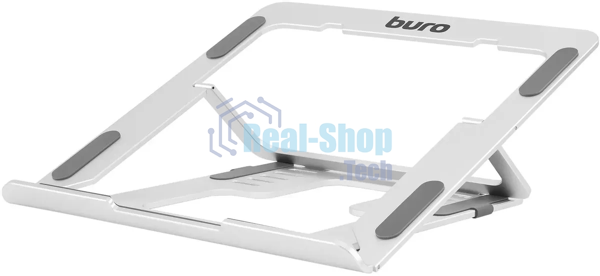 Подставка для ноутбука Buro BU-LS120 238x17x215мм 450г алюминий серебристый