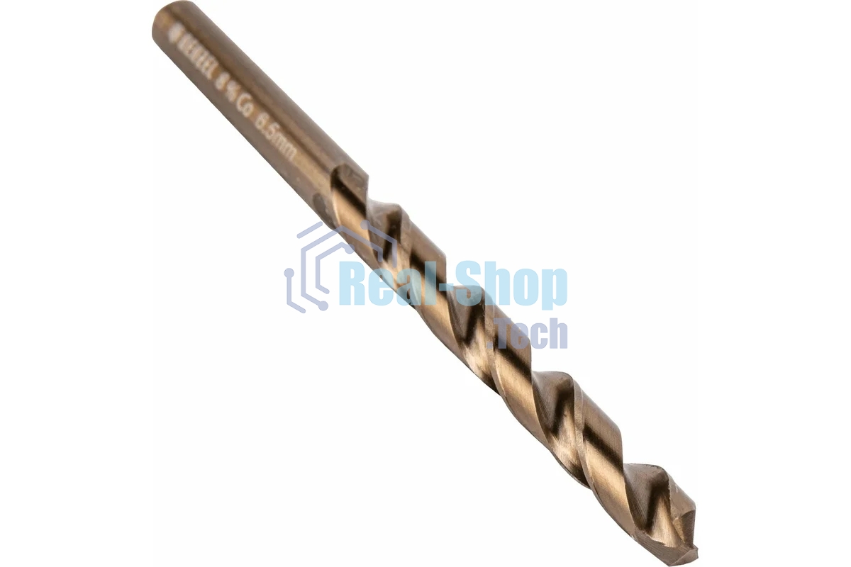 Сверло по металлу Denzel 6,5 мм, HSS Co-8%