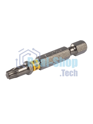 Набор бит Denzel TORX 25х50, сталь S2, шестигранный профиль, 10 шт.