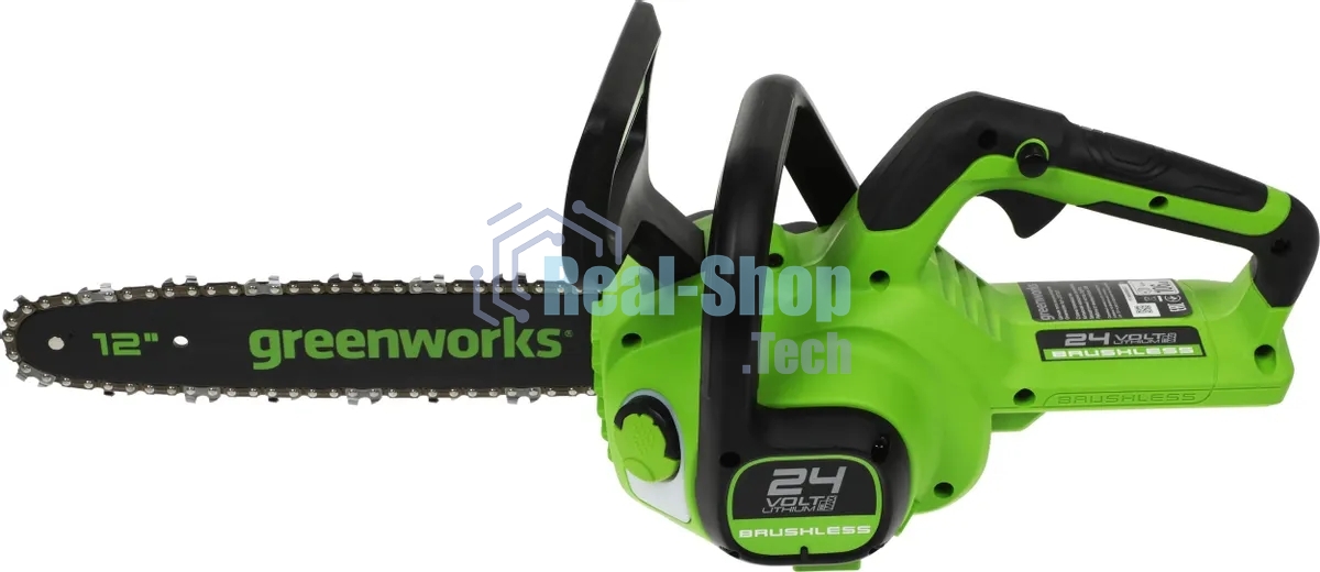 Цепная пила аккумуляторная Greenworks GD24CS30, 24V, 30 см, бесщеточная, без АКБ и ЗУ [2007007]