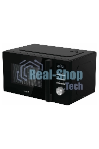 Микроволновая печь Gorenje MO20A4BH черный, 20 л, 800 Вт, переключатели - кнопки, поворотный механизм