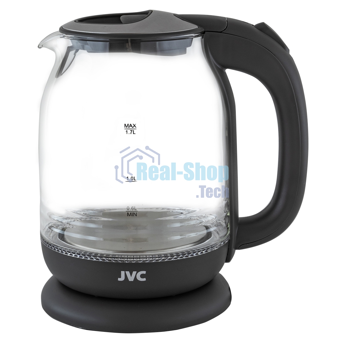 Чайник электрический JVC JK-KE1510 grey, объем 1,7л, максимальная мощность 2200 Вт