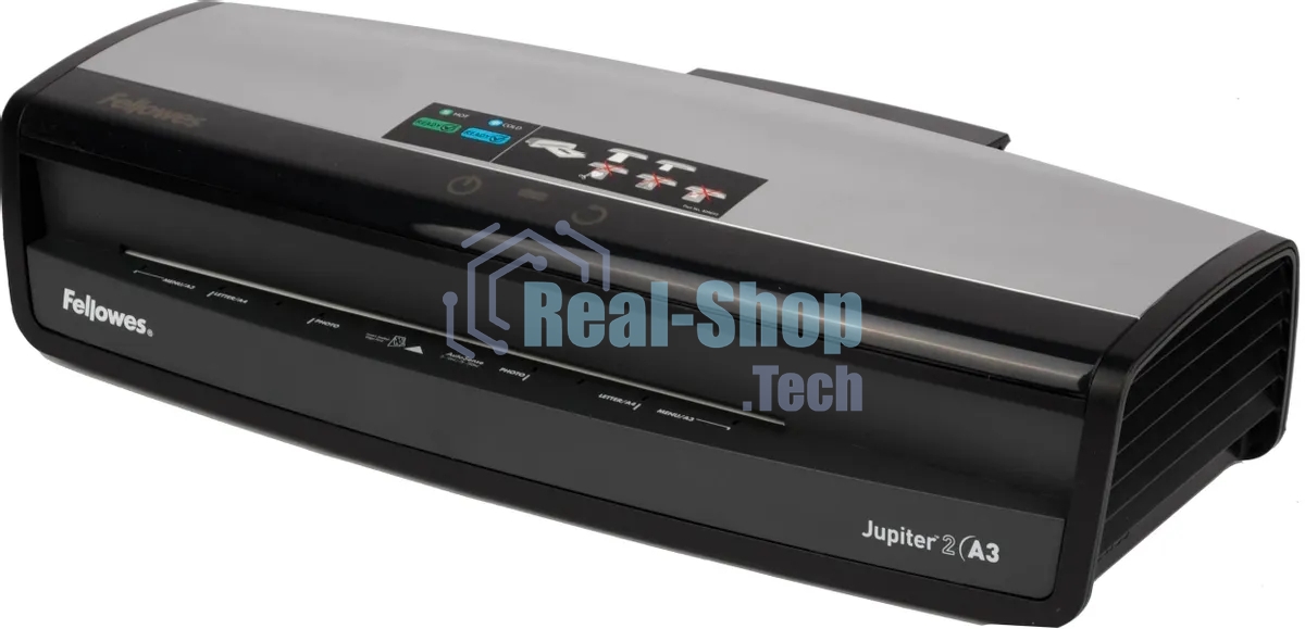 Ламинатор Fellowes Jupiter A3 FS-57484 75-250 мкм, до 140 см/мин, нагрев 60 сек, AutoSense, APTS, 6 валов