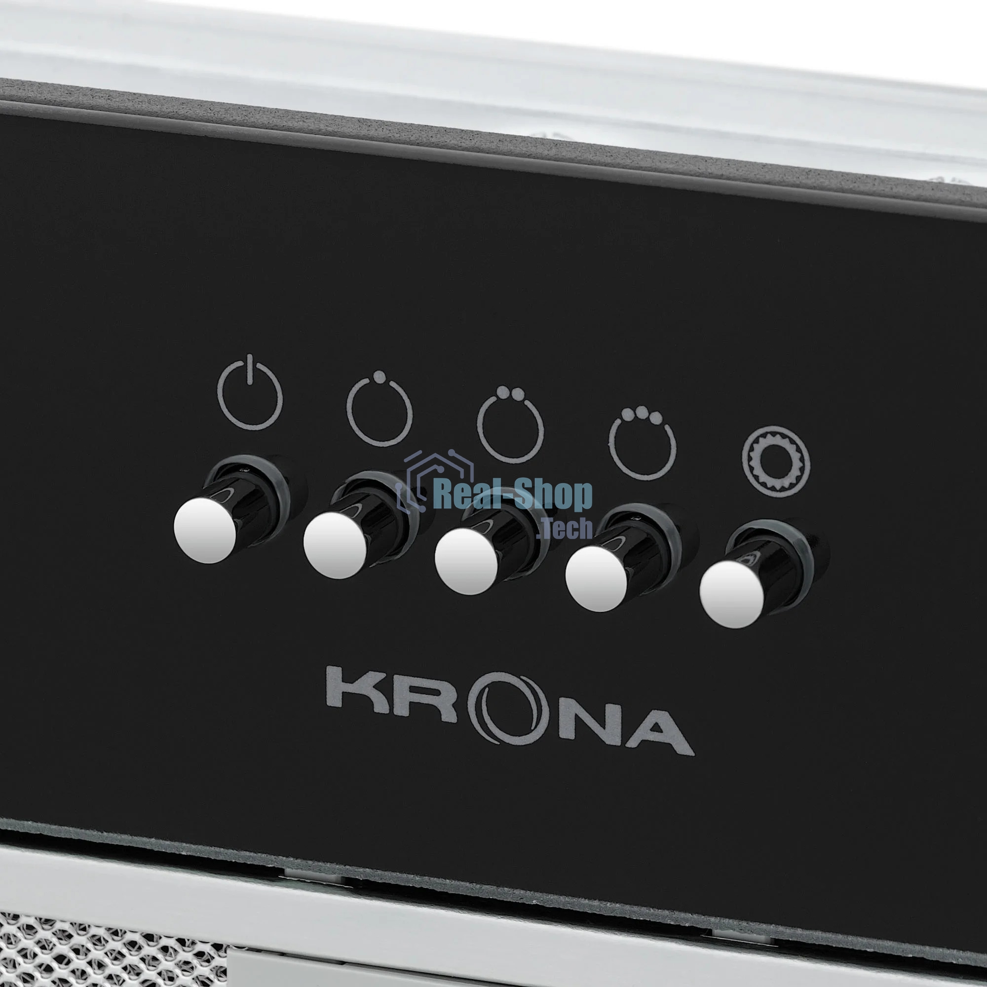 Встраиваемая вытяжка Krona KATE 600 GLASS BLACK PB K